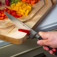 Pro Edge Maple Cutting Board with Sharpener & Tech Slot