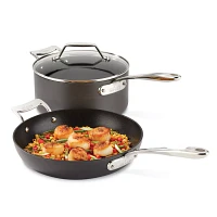 All-Clad Essentials 4-Piece Skillet & Saucepan Set