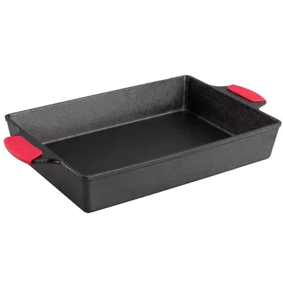 Lodge Cast Iron Casserole with Silicone Handles
