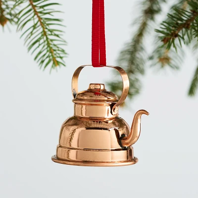 Sur La Table Copper Teapot Ornament, 2.36"