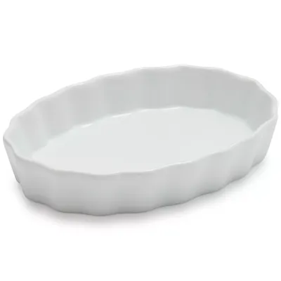 Sur La Table Porcelain Oval Crème Brûlée Dish
