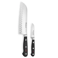 Wsthof Classic Hollow-Edge Santoku & Paring Knife Set