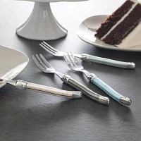 French Home Pearlized Laguiole Cake Forks, Set of 4