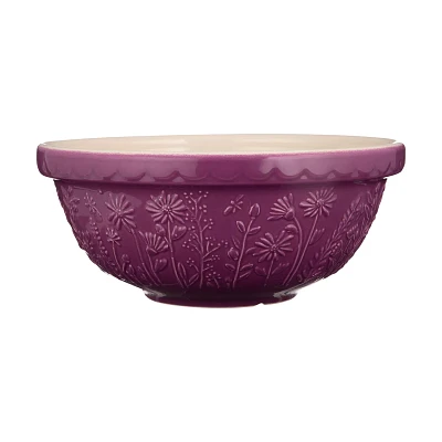 Mason Cash Size Purple Daisy Mixing Bowl, 2.85 Qt.