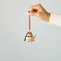 Sur La Table Copper Teapot Ornament, 2.36"