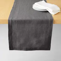 Sur La Table Charcoal Linen Table Runner