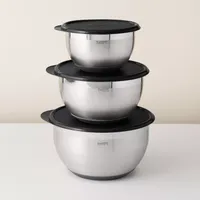 Berghoff Stainless Steel Mixing Bowls with Lids, Set of 8