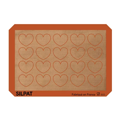 Silpat Heart Half-Sheet Baking Mat