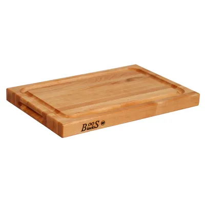 John Boos Maple Edge-Grain Cutting Board w/ Juice Groove, 1.5" Thick