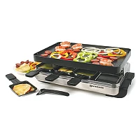 Swissmar Stelvio Raclette Party Grill with Reversible Cast Aluminum Grill Plate