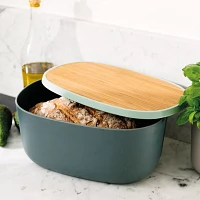 Leo 12.5" Bread Box with Cutting Board