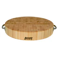 John Boos & Co. End-Grain Round Maple Chopping Block