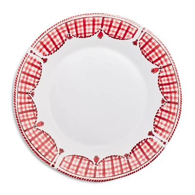 Sur La Table Red Gingham Charger