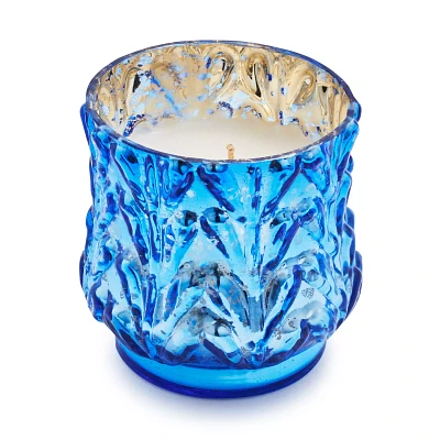 Sur La Table Blue Mercury Glass Candles