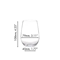 RIEDEL O Wine Tumbler Riesling/Sauvignon Blanc Wine Glass, Set of 2