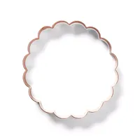 Sur La Table Scalloped Copper Plated Cookie Cutter