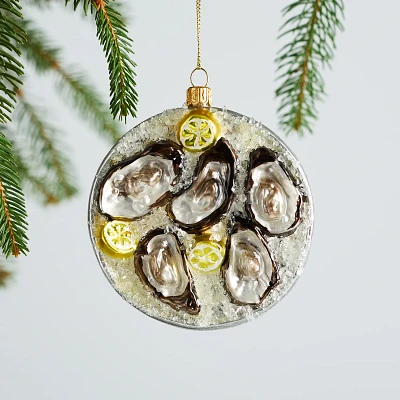 Sur La Table Oyster Platter Ornament, 4"