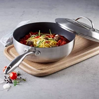 Scanpan CTX Deep Sauté Pan with Lid, 4 qt.