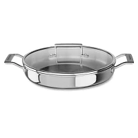 KitchenAid® Tri-Ply Stainless Steel Braiser with Lid, 3.5 qt.