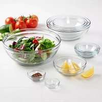 Anchor Hocking Glass Mixing Bowls, Set of 10