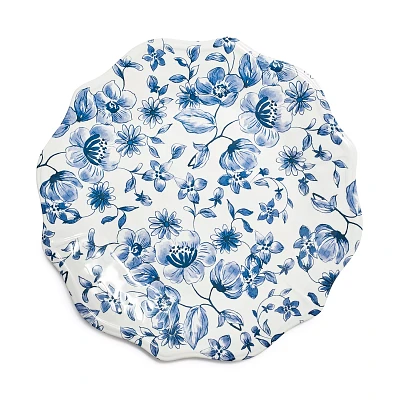 Sur La Table Blue Foral Melamine Salad Plate