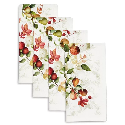 Sur La Table Autumn Fruit Napkins, Set of 4