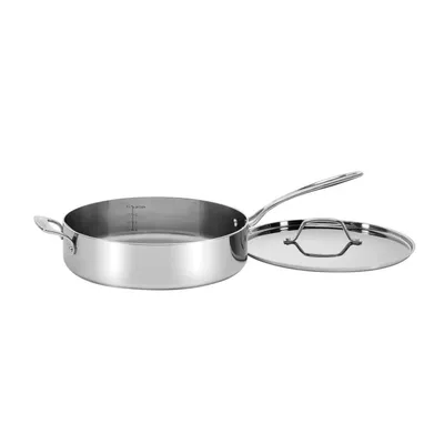 Cuisinart 5-Ply Stainless Steel Saut Pan with Lid