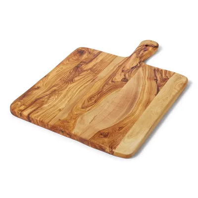 Sur La Table Olivewood Cutting Board with Handle