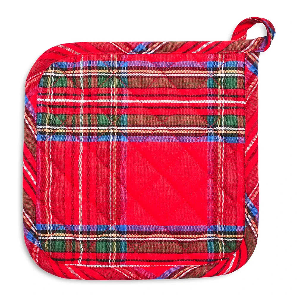 Sur La Table Christmas Plaid Pot Holder