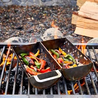 Sur La Table Stainless Steel Rolling Grill Basket