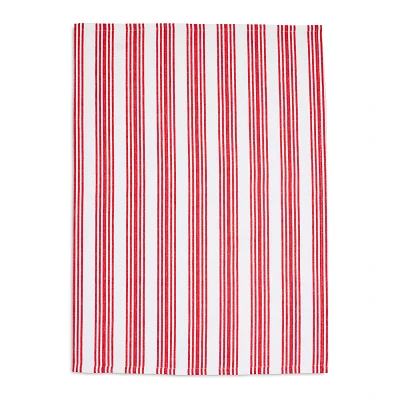 Sur La Table Coral Striped Kitchen Towel, 28" x 20"