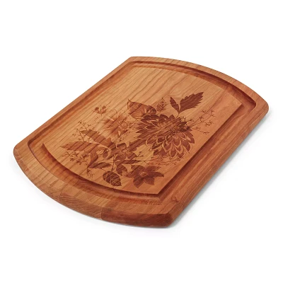 Sur La Table Fall Floral Reversible Carving Board