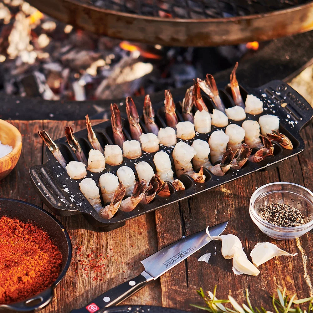 Sur La Table Cast Iron Shrimp Pan