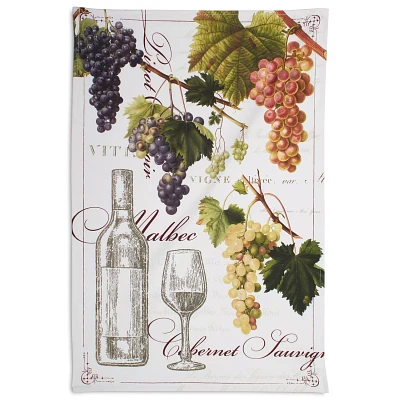 Sur La Table Vintage Wine Kitchen Towel, 30" x 20"