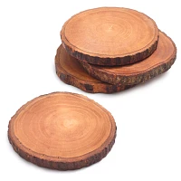 Sur La Table Wood Slice Coasters, Set of 4