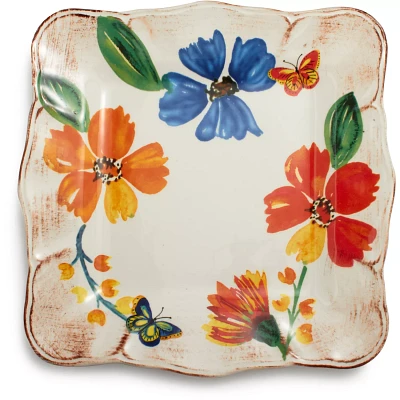 Poppy Square Dinner Plate