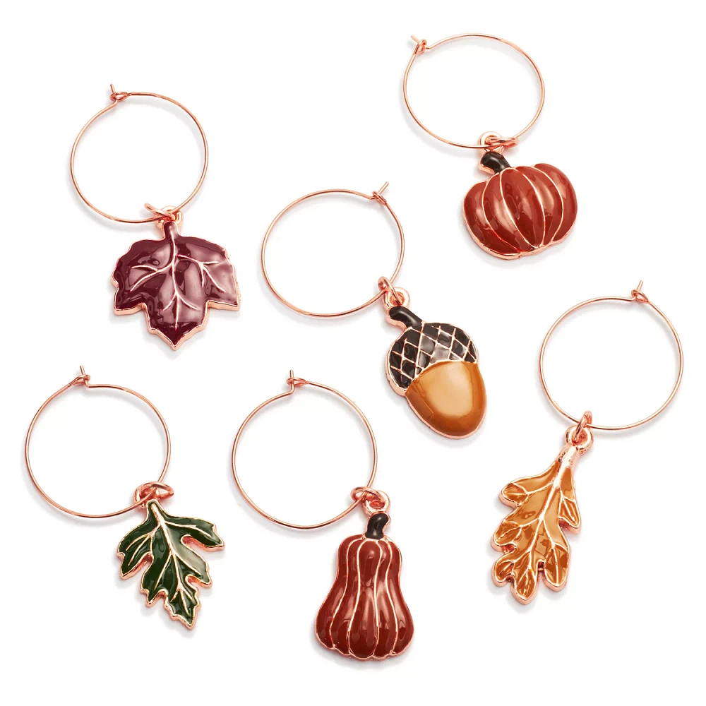 Sur La Table Harvest Wine Charms, Set of 6