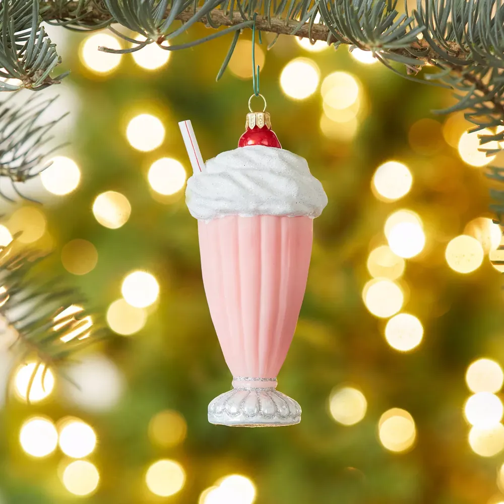 Sur La Table Milkshake Glass Ornament