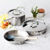 All-Clad D5 Brushed Stainless Steel -Piece Set