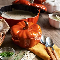 Staub Stoneware Mini Pumpkin Cocotte