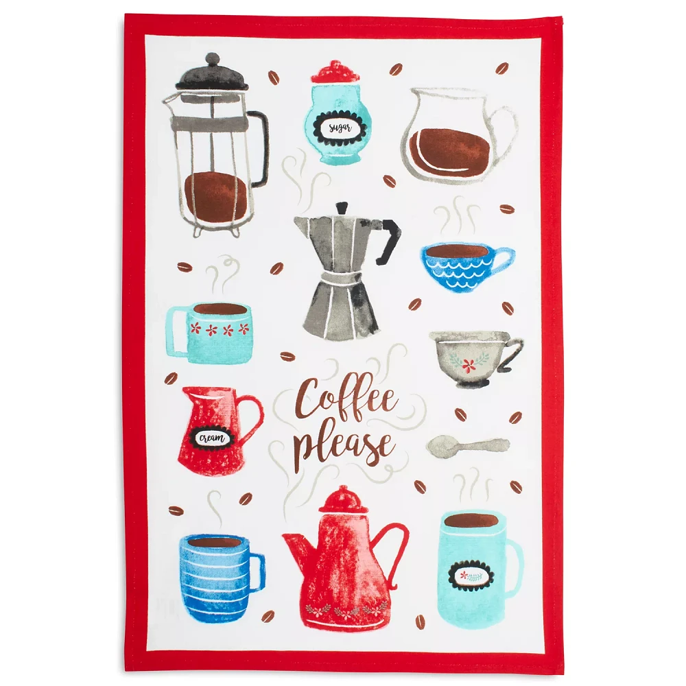 Sur La Table Coffee Please Kitchen Towel, 28" x 18"