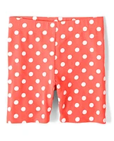 Girls Polka Dot Shorts - Pretty Peach