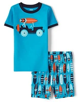 Boys Surf Cotton 2-Piece Pajamas - Gymmies