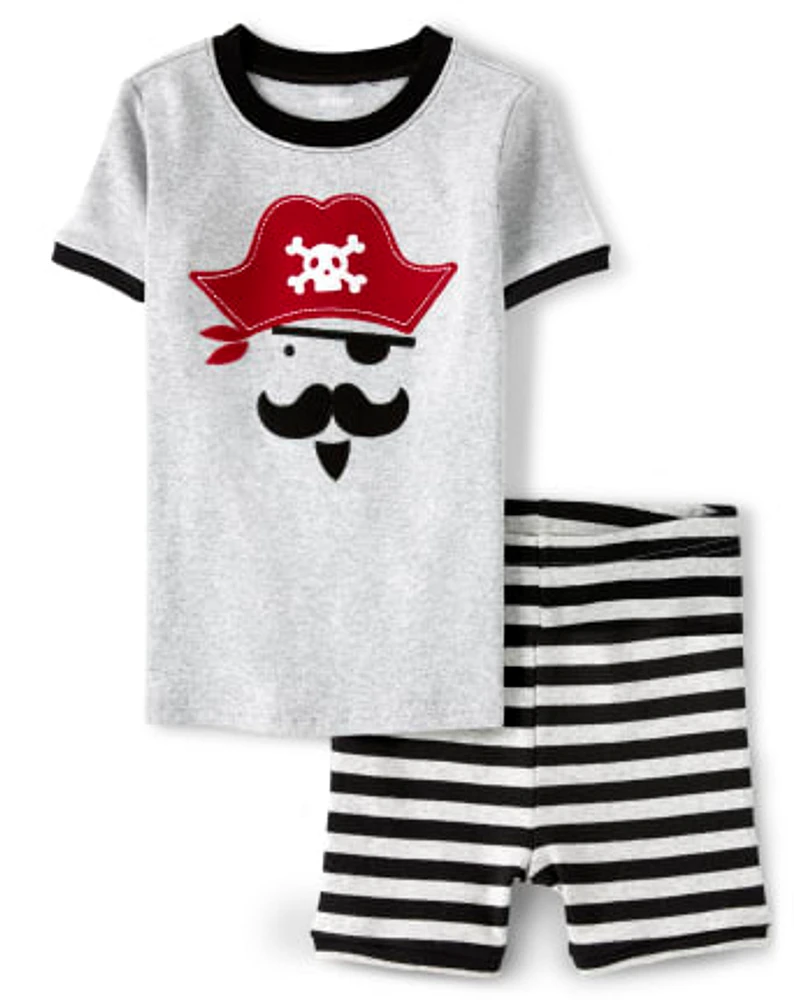 Boys Pirate Cotton 2-Piece Pajamas - Gymmies