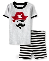 Boys Pirate Cotton 2-Piece Pajamas - Gymmies