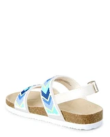 Girls Chevron Sandals - Island Getaway