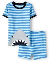 Pyjama 2 pièces en coton requin pour garçon - Gymmies