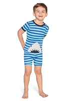 Boys Shark Cotton 2-Piece Pajamas - Gymmies