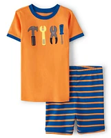 Boys Tools Cotton 2-Piece Pajamas - Gymmies