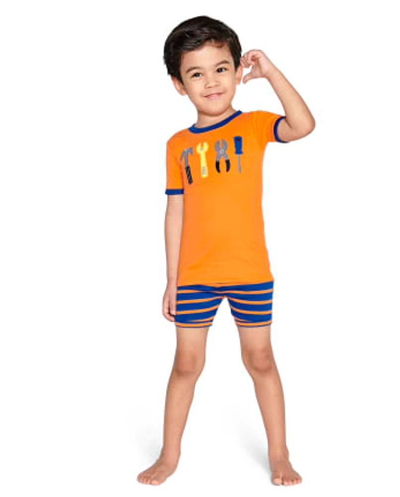 Boys Tools Cotton 2-Piece Pajamas - Gymmies